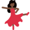 Woman Dancing - Black emoji on Twitter